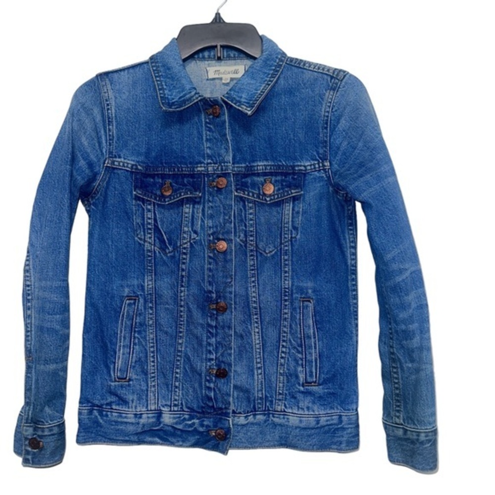 Madewell blue denim jean’s jacket‎ size XS - Picture 2 of 10